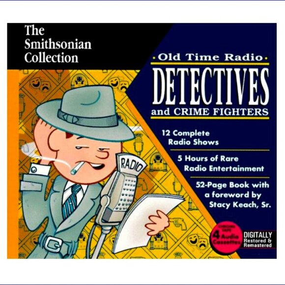 The SMITHSONIAN - Old Time Radio Detectives and Crime Fighters - 4 Cassettes NIB - Picture 1 of 6